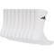 10er Pack adidas Performance Essentials Cushioned Crew Socken KF9095 - white/black 37-39