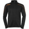 uhlsport Stream 22 1/4-Zip Top schwarz/fluo orange 128