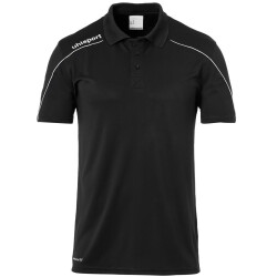uhlsport Stream 22 Poloshirt schwarz/weiß S