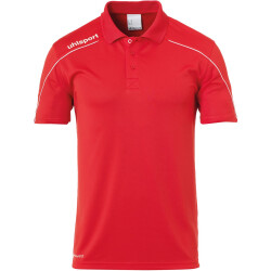 uhlsport Stream 22 Poloshirt rot/weiß S