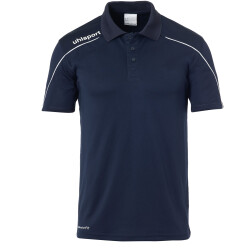 uhlsport Stream 22 Poloshirt marine/weiß S