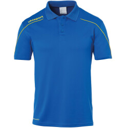 uhlsport Stream 22 Poloshirt azurblau/limonengelb S
