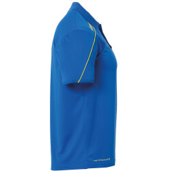 uhlsport Stream 22 Poloshirt azurblau/limonengelb S