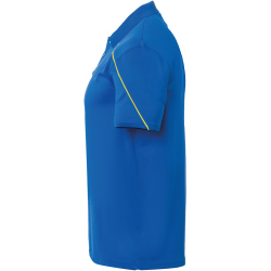 uhlsport Stream 22 Poloshirt azurblau/limonengelb M