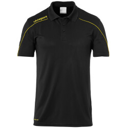 uhlsport Stream 22 Poloshirt schwarz/limonengelb S