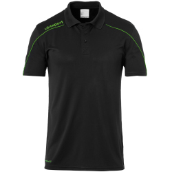 uhlsport Stream 22 Poloshirt schwarz/fluo gr&uuml;n XL