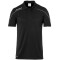 uhlsport Stream 22 Poloshirt schwarz/weiß 140