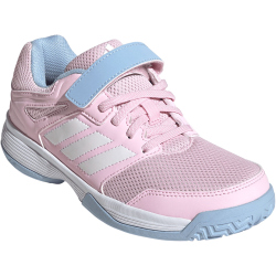 adidas Speedcourt Hallenschuhe Kinder JR1682 - clear pink/cloud white/glow blue 33