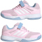 adidas Speedcourt Hallenschuhe Kinder JR1682 - clear pink/cloud white/glow blue 33