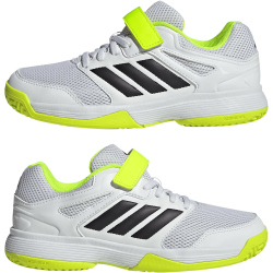 adidas Speedcourt Hallenschuhe Kinder JR1680 - cloud white/core black/lucid lemon 31