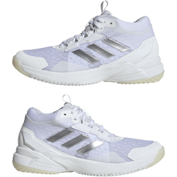 adidas Crazyflight 6 Mid-Top Hallenschuhe Damen HP7030 - cloud white/silver met./core black 38