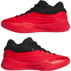 adidas Dame X Low-Top Basketballschuhe JP6093 - pure ruby/core black/zero met. 44