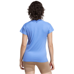 adidas AEROREADY Train Essentials Minimal Branding V-Neck T-Shirt Damen JY2177 - blue fusion XL