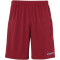 uhlsport Center II Shorts ohne Innenslip bordeaux/skyblau 140