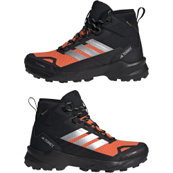 adidas TERREX Skychaser AX5 Gore-Tex Climawarm+ Mid-Top Wanderschuhe JS3002 - core black/silver met./semi impact orange 42