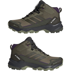 adidas TERREX Skychaser AX5 Gore-Tex Mid-Top Wanderschuhe Damen JQ2220 - olive strata/night cargo/aurora plum 36
