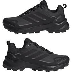 adidas TERREX Skychaser AX5 Gore-Tex Wanderschuhe Damen JQ2222 - carbon/core black/semi flash aqua 39 1/3