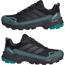 adidas TERREX Skychaser AX5 Gore-Tex Wanderschuhe JQ2209 - core black/carbon/pure teal 43 1/3