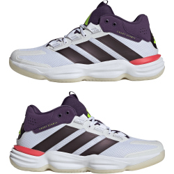 adidas Courtstabil Mid-Top Hallenschuhe Herren JH5163 - cloud white/aurora met./aurora plum 40 2/3