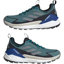 adidas TERREX Free Hiker 2.0 Gore-Tex Low-Top Wanderschuhe Herren JQ9908 - preloved teal/grey three/core black 41 1/3