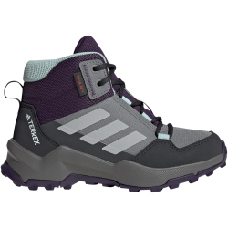 adidas TERREX AX4R Rain.Rdy Mid-Top Wanderschuhe Kinder JS2921 - grey three/grey two/semi flash aqua 40