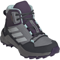 adidas TERREX AX4R Rain.Rdy Mid-Top Wanderschuhe Kinder JS2921 - grey three/grey two/semi flash aqua 40