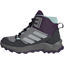 adidas TERREX AX4R Rain.Rdy Mid-Top Wanderschuhe Kinder JS2921 - grey three/grey two/semi flash aqua 40