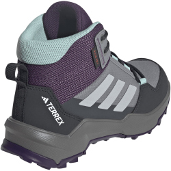 adidas TERREX AX4R Rain.Rdy Mid-Top Wanderschuhe Kinder JS2921 - grey three/grey two/semi flash aqua 40