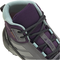 adidas TERREX AX4R Rain.Rdy Mid-Top Wanderschuhe Kinder JS2921 - grey three/grey two/semi flash aqua 40