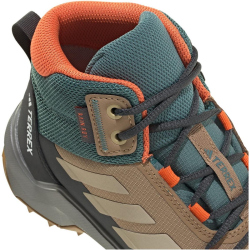 adidas TERREX AX4R Rain.Rdy Mid-Top Wanderschuhe Kinder JS2920 - cardboard/savannah/semi impact orange 39 1/3