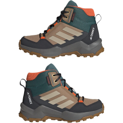 adidas TERREX AX4R Rain.Rdy Mid-Top Wanderschuhe Kinder JS2920 - cardboard/savannah/semi impact orange 39 1/3