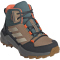 adidas TERREX AX4R Rain.Rdy Mid-Top Wanderschuhe Kinder JS2920 - cardboard/savannah/semi impact orange 39 1/3