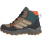 adidas TERREX AX4R Rain.Rdy Mid-Top Wanderschuhe Kinder JS2920 - cardboard/savannah/semi impact orange 39 1/3