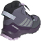 adidas TERREX AX4R Climawarm+ Mid-Top Wanderschuhe Kinder JS2924 - preloved violet/matte silver/semi flash aqua 33