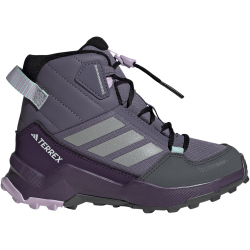 adidas TERREX AX4R Climawarm+ Mid-Top Wanderschuhe Kinder JS2924 - preloved violet/matte silver/semi flash aqua 39 1/3