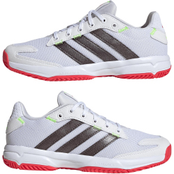 adidas Stabil Hallenschuhe Kinder JP7275 - cloud white/aurora met./semi lucid red 35