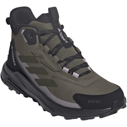 adidas TERREX Anylander Rain.Rdy Mid-Top Wanderschuhe Damen JQ9965 - olive strata/night cargo/core black 38