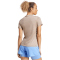 adidas AEROREADY Train Essentials Minimal Branding T-Shirt Damen JY4570 - chalky brown/black L