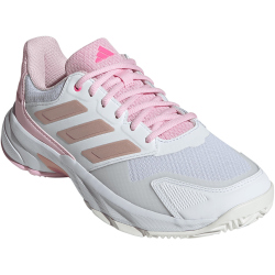 adidas Courtjam Control 3 Tennisschuhe Damen JP9739 - cloud white/silver met./lucid pink 36 2/3