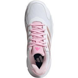 adidas Courtjam Control 3 Tennisschuhe Damen JP9739 - cloud white/silver met./lucid pink 36 2/3