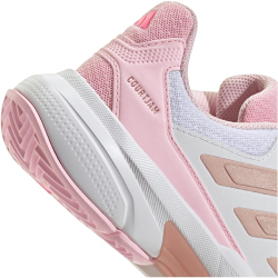 adidas Courtjam Control 3 Tennisschuhe Damen JP9739 - cloud white/silver met./lucid pink 36 2/3