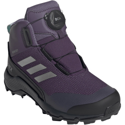 adidas TERREX Winter Boa Rain.Rdy Mid-Top Wanderschuhe Kinder JS2970 - aurora plum/matte silver/core black 29