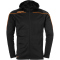 uhlsport Stream 22 Track Hood Jacke schwarz/fluo orange M