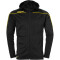 uhlsport Stream 22 Track Hood Jacke schwarz/limonengelb S