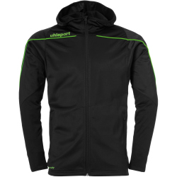 uhlsport Stream 22 Track Hood Jacke schwarz/fluo gr&uuml;n XL
