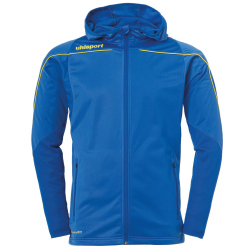 uhlsport Stream 22 Track Hood Jacke azurblau/limonengelb 128
