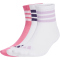3er Pack adidas Ribbed Socken JW3413 - white/white/pink fusion 34-36