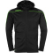 uhlsport Stream 22 Track Hood Jacke schwarz/fluo gr&uuml;n 128