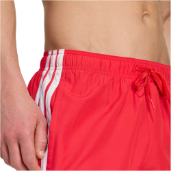 adidas 3-Streifen 3" Badeshorts Herren JX5023 - pure ruby/white S