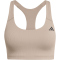 adidas Powerimpact Rib Medium Support Sport-BH Damen JW2669 - chalky brown XS A-B